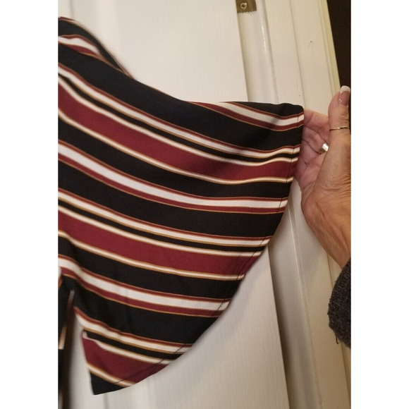 Xhilaration Career Casual Multicolor Jumpsuit Striped Drawstring Wide Leg Size S - Picture 4 of 10